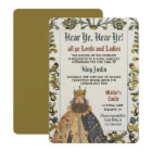 Medieval Renaissance King Birthday Invitation