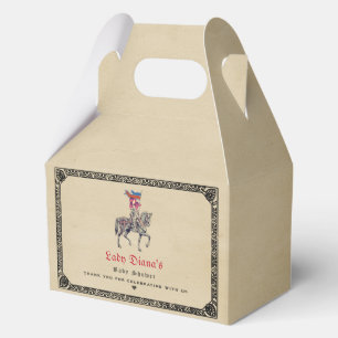 Medieval Renaissance Knight Renfaire Baby Shower Favor Box