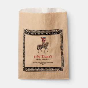 Medieval Renaissance Knight Renfaire Baby Shower Favour Bag
