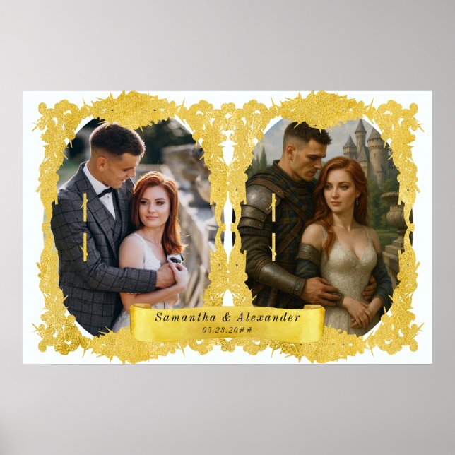 Medieval Renaissance Knight Renfaire Custom Photo Poster (Front)