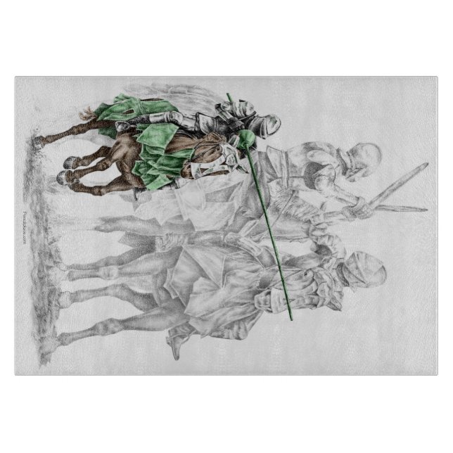 Medieval Renaissance Knights Cutting Board (Front)