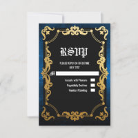 Medieval Renaissance Middle Ages Goth RSVP card