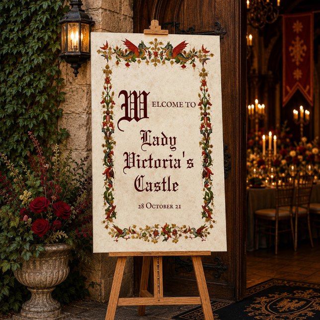 Medieval Renaissance Middle Ages Welcome Sign (Creator Uploaded)