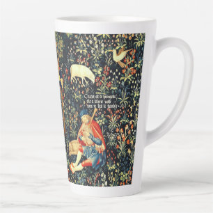 Medieval Renaissance Tapestry Shepherds and Sheep Latte Mug
