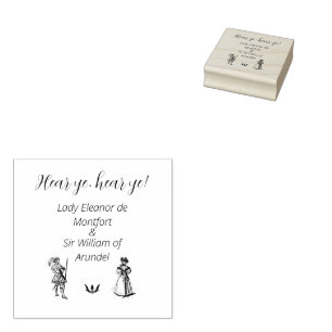 Medieval Renaissance Wedding Rubber Stamp