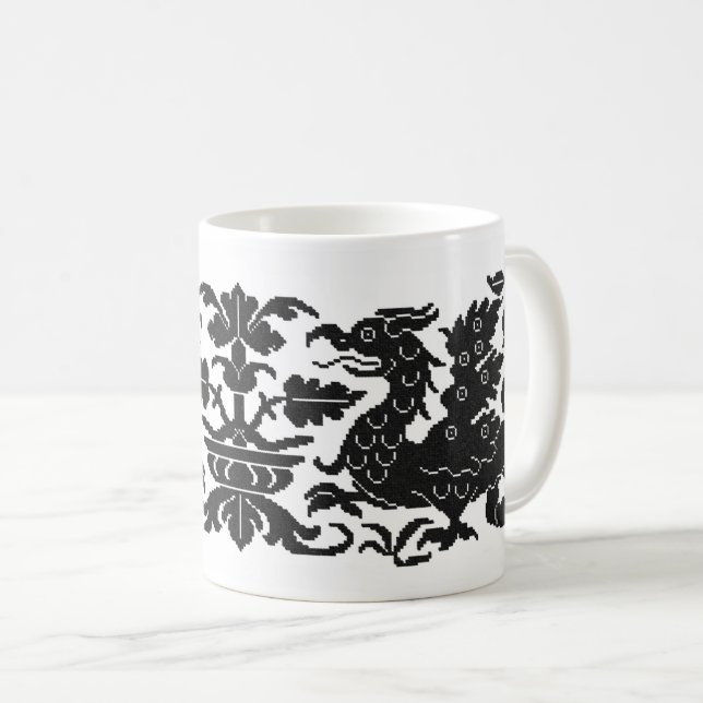 Medieval/Renaissance Wyverns Coffee Mug (Front Right)