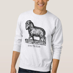 Medieval Renaissance Zodiac Symbol Aries Ram Sweatshirt