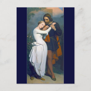 Medieval Romance Couple Postcard