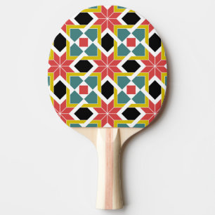Medieval romanesque red cross ping pong paddle