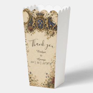 Medieval Royal Gothic Celtic Monogram Wedding Favor Box