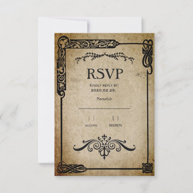 Medieval RSVP Card (Front)