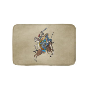Medieval Russian Bogatyr Bath Mat