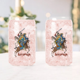 Medieval Russian Bogatyr Can Glass