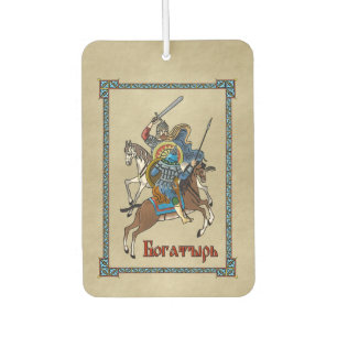 Medieval Russian Bogatyr Car Air Freshener