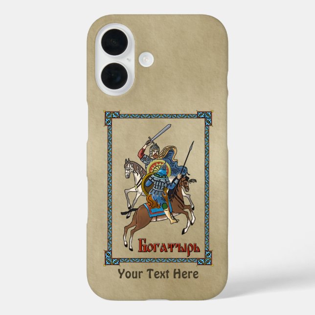 Medieval Russian Bogatyr Case-Mate iPhone Case (Back)