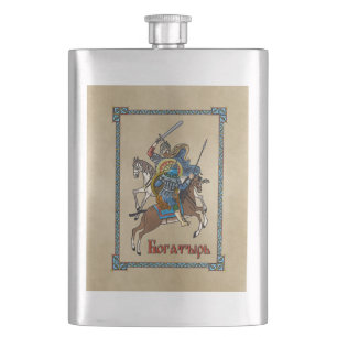 Medieval Russian Bogatyr Hip Flask