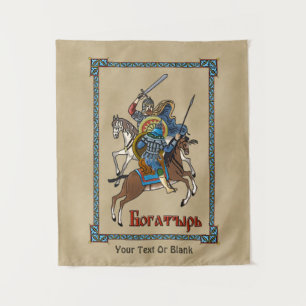 Medieval Russian Bogatyr Tapestry