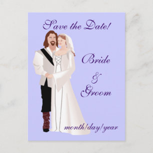Medieval Save the Date! Announcement Postcard
