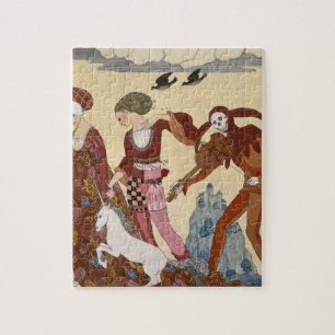 Medieval Scene by Georges Barbier Jigsaw Puzzle