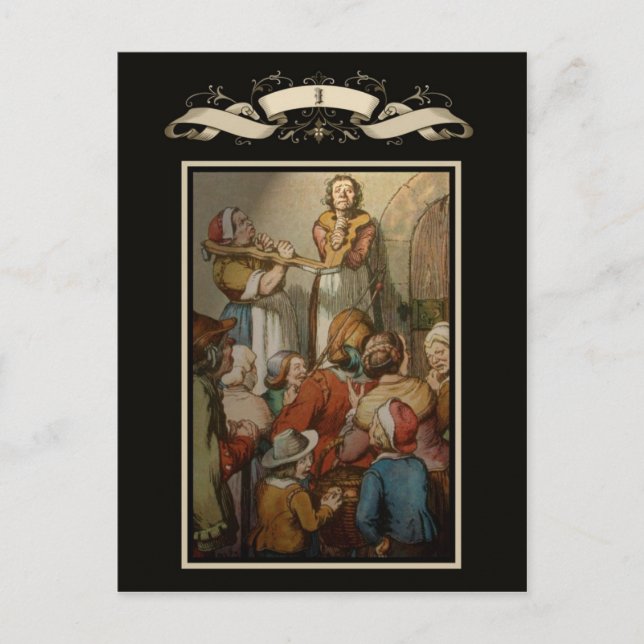 Medieval scene postcard (Front)