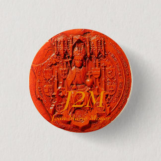 medieval seal, J2M, Jean-Marie Moyer 1 Inch Round Button