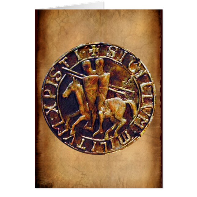Medieval Seal of the Knights Templar (Front)