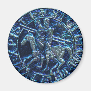 Medieval Seal of the Knights Templar Magnet