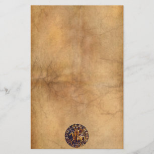 Medieval Seal of the Knights Templar Stationery