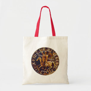 Medieval Seal of the Knights Templar Tote Bag