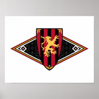 Medieval Shield Poster
