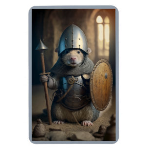 Medieval Shield Rat Magnet