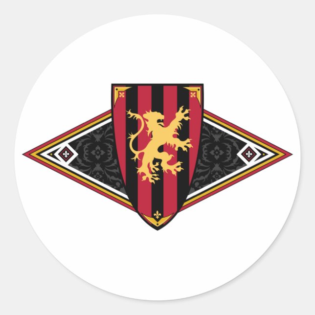 Medieval Shield Sticker (Front)