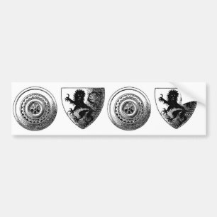 Medieval Shields Bumper Sticker