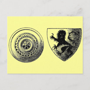 Medieval Shields Postcard
