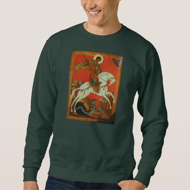 Medieval St George and Dragon Sweatshirt (Front)
