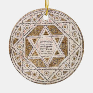 Medieval Star of David Ceramic Ornament