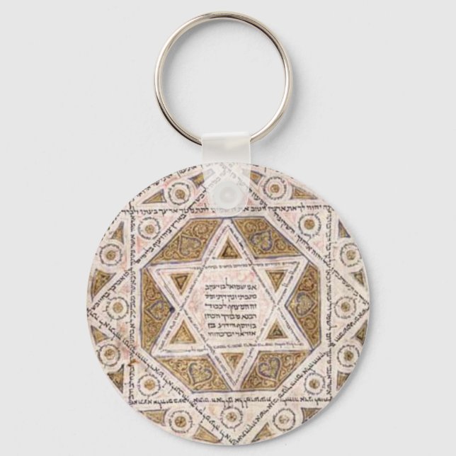 Medieval Star of David Keychain (Front)