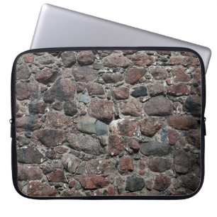 Medieval stone wall texture backgroundabstract, an laptop sleeve