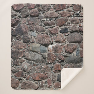 Medieval stone wall texture backgroundabstract, an sherpa blanket