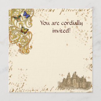 Medieval Storybook Castle Royal Invitation Card