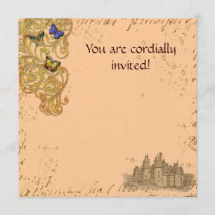 Medieval Storybook Castle Royal Invitation Card