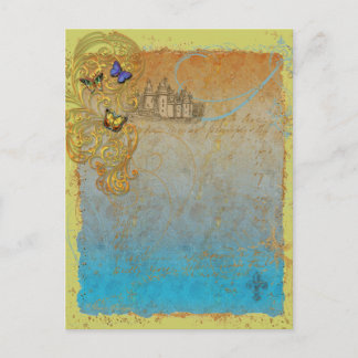 Medieval Storybook Fairy Tale Postcard Invitation
