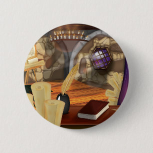 Medieval Study 2 Inch Round Button