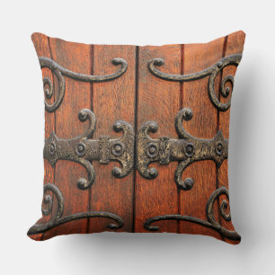 Medieval style pillow with gothic decor