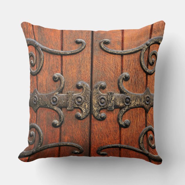 Medieval style pillow with gothic decor (Front)