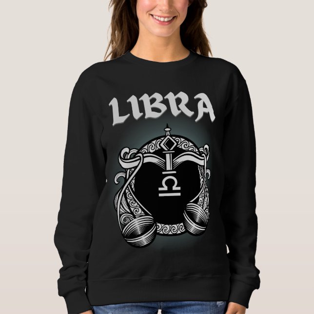Medieval Style Zodiac Libra Sweatshirt (Front)