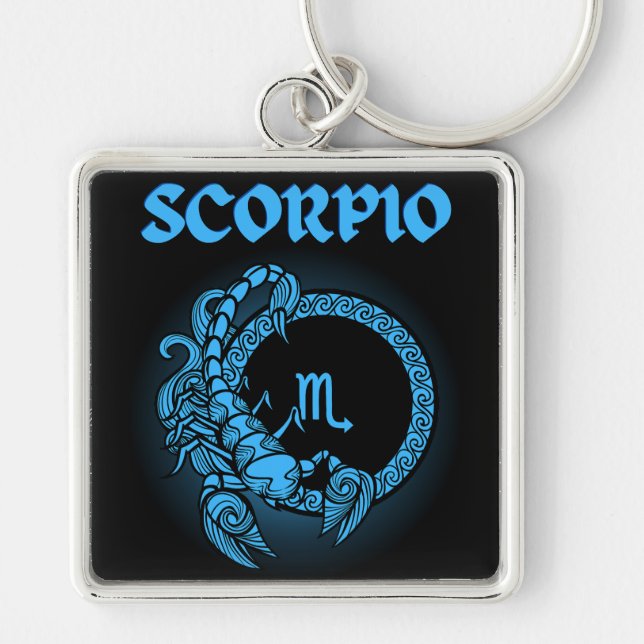 Medieval Style Zodiac Scorpio Keychain (Front)