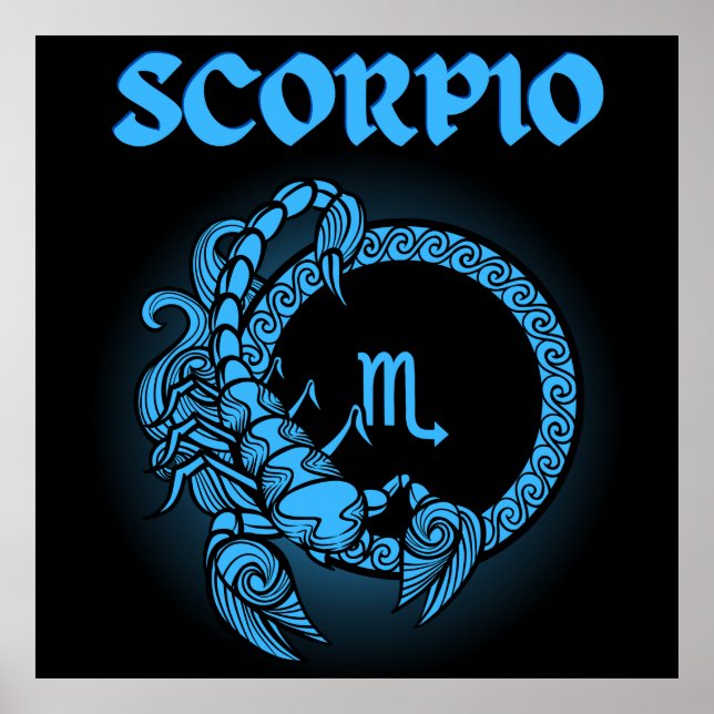 Medieval Style Zodiac Scorpio Poster (Front)