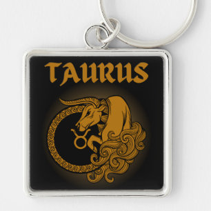 Medieval Style Zodiac Taurus Keychain