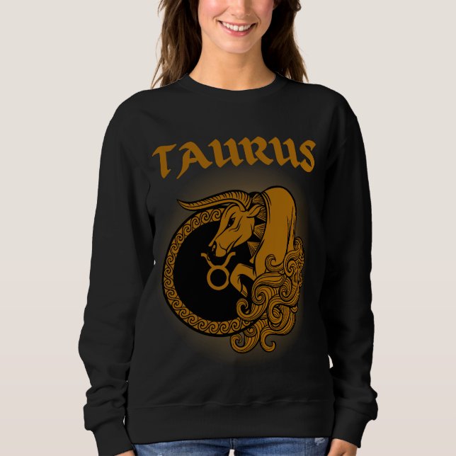 Medieval Style Zodiac Taurus Sweatshirt (Front)